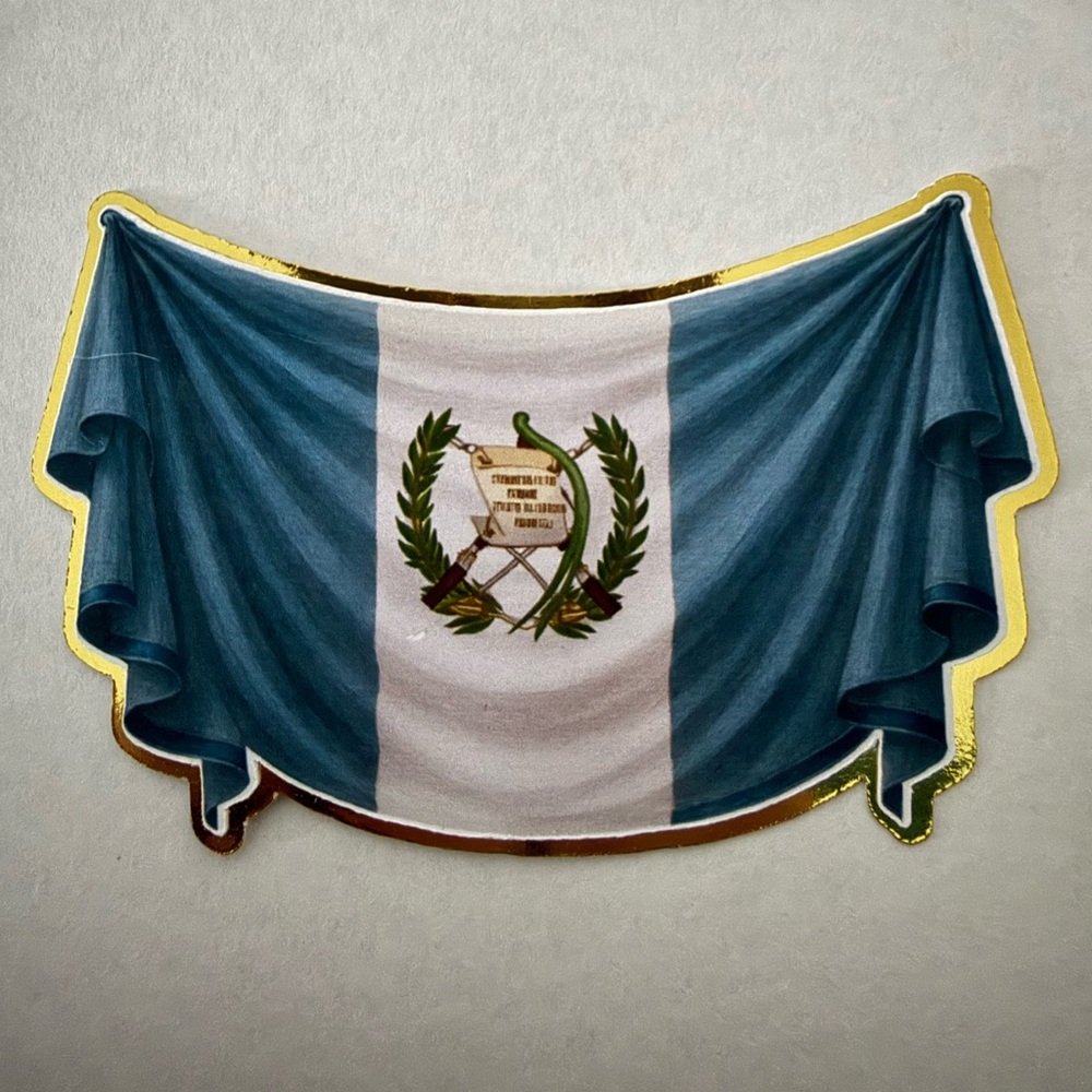 Guatemala Flag Cut Out Graduation Leis Topper          SKU2312
